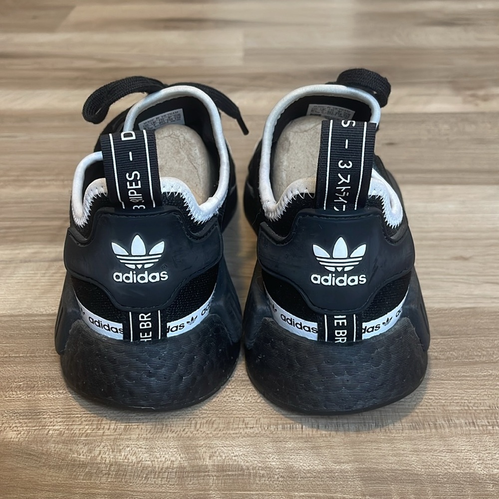 Adidas Black Tape Logo Sneaker View 4